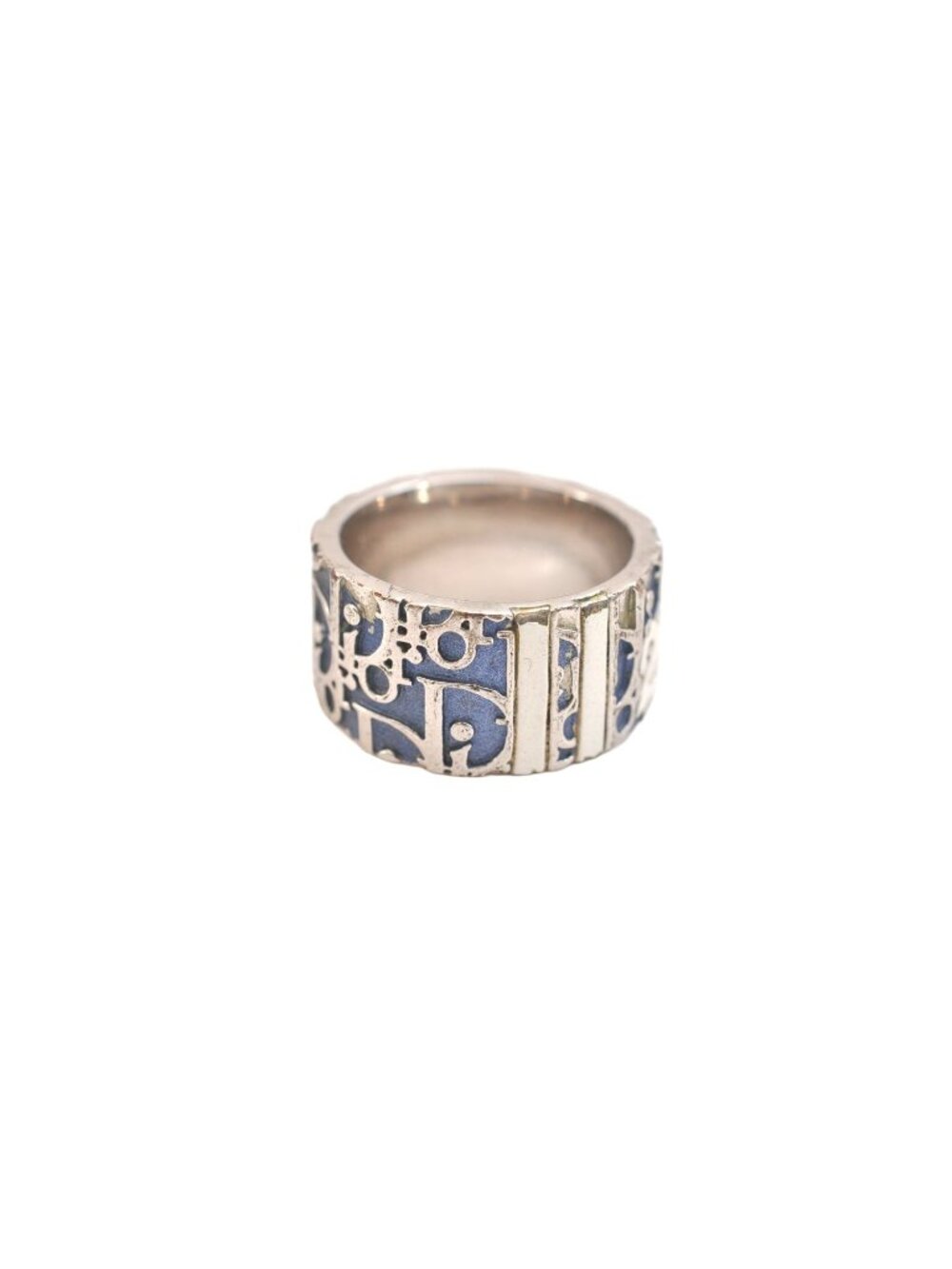 Dior Trotter Ring Usa Silver Blue CD